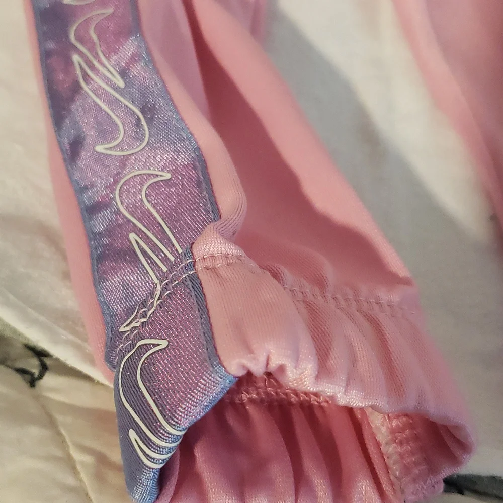 Nike 12m pink iridescent purple track joggers